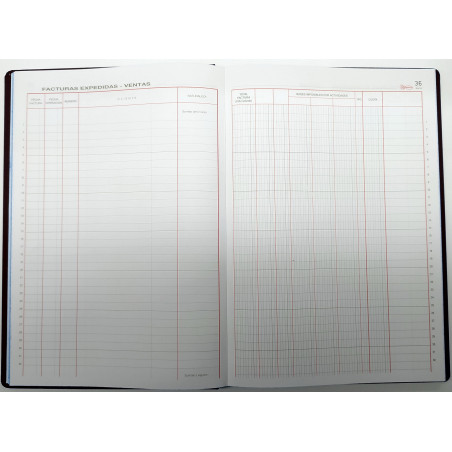 LLIBRE COMPTABILITAT Nº 64 FACTURAS EMITIDAS (220x315mm) FOLI