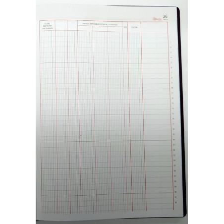 LLIBRE COMPTABILITAT Nº 64 FACTURAS EMITIDAS (220x315mm) FOLI