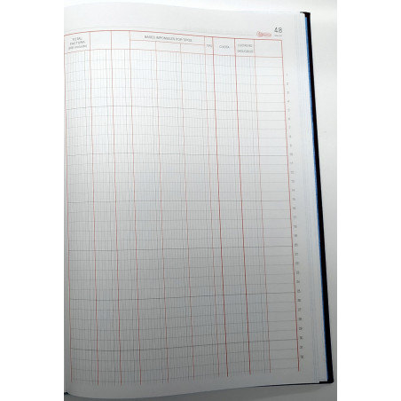 LLIBRE COMPTABILITAT Nº 65 FACTURAS RECIBIDAS (220x315mm) FOLI