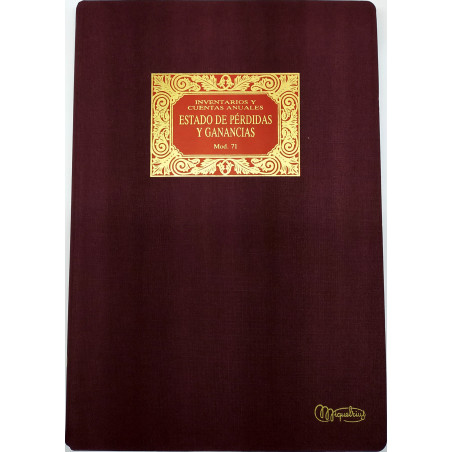 LLIBRE COMPTABILITAT Nº 71 ESTADO PERDIDAS GANANCIAS (220x315mm)