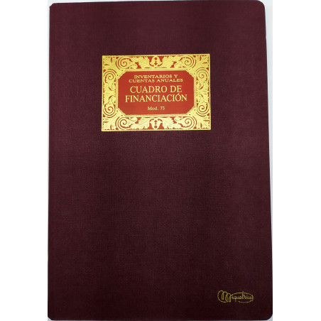 LLIBRE COMPTABILITAT Nº 73 CUADRO FINANCIERO (220x315mm) FOLI(AB