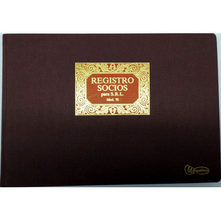 LLIBRE COMPTABILITAT Nº 76 REGISTRO SOCIOS SRL (300x210mm) FOLI