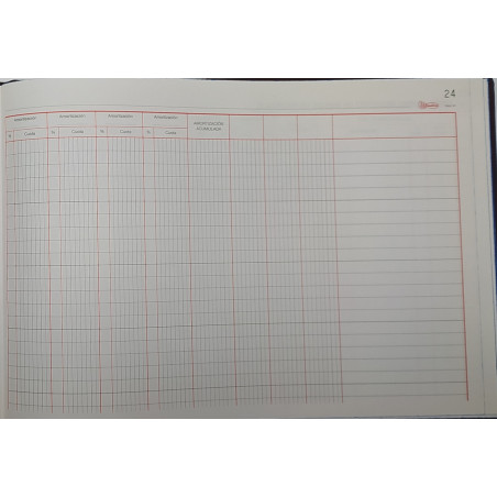 LLIBRE COMPTABILITAT Nº 82 BIENES INVERSION (300x210mm) FOLI AP
