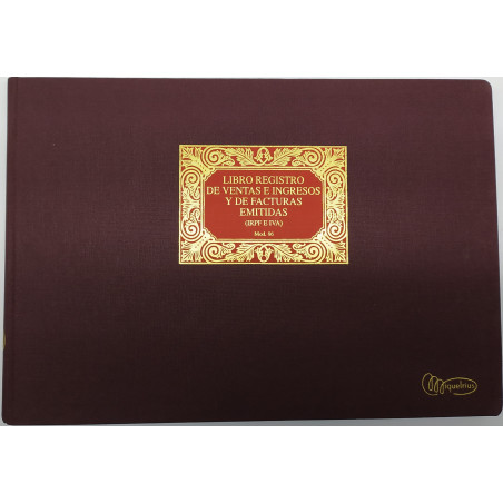 LLIBRE COMPTABILITAT Nº 86 VENTAS FACTURAS EMITIDAS (300x210mm)