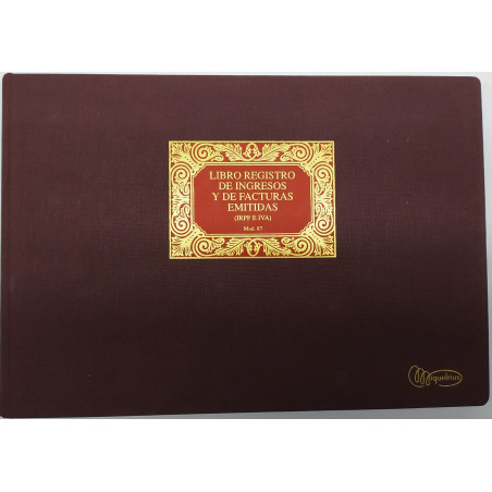 LLIBRE COMPTABILITAT Nº 87 INGRESOS FACTURAS EMITIDAS (300x210mm