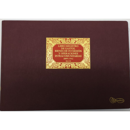 LLIBRE COMPTABILITAT Nº 88 GASTOS BIENES INVERSION(300x210mm) FO