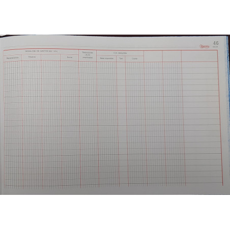 LLIBRE COMPTABILITAT Nº 88 GASTOS BIENES INVERSION(300x210mm) FO