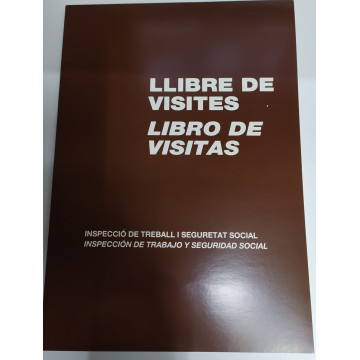 LLIBRE COMPTABILITAT Nº 98 VISITES CATALA FOLI (210x295mm) 100f
