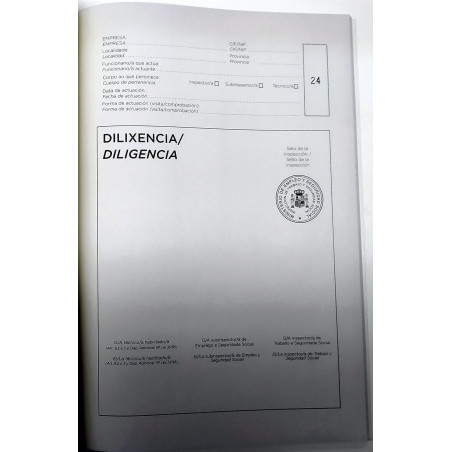 LLIBRE COMPTABILITAT Nº 98 VISITAS GALLEC FOLI (210x295mm) 100f