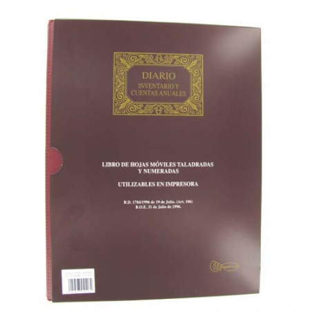 LLIBRE COMPTABILITAT DIARIO INVENTARIO MOVILS FOLI (250x330mm)