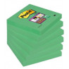 TACO NOTES ADH. 076x076 VERD POST-IT 654 (080f) SUPER STICKY