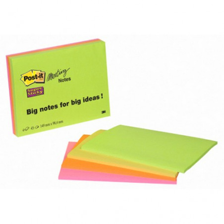 TACO NOTES ADH. 098x149 POST-IT S.STICKY 6445SSPEU 4x(45f)