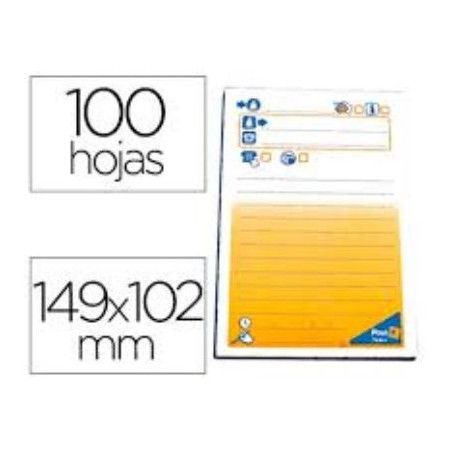 TACO NOTES ADH. 102x149 MENSAJE POST-IT7692 (50f)