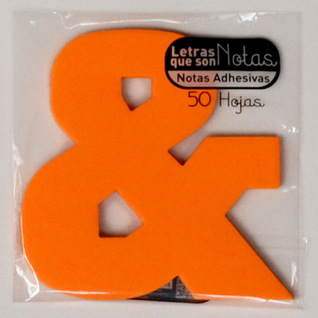 TACO NOTES ADH. LLETRA "&" 100x100 TIPUS POST-IT (50f)