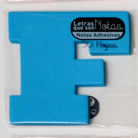 TACO NOTES ADH. LLETRA "F" 100x100 TIPUS POST-IT (50f)
