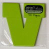 TACO NOTES ADH. LLETRA "V" 100x100 TIPUS POST-IT (50f)