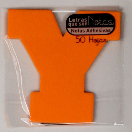 TACO NOTES ADH. LLETRA "Y" 100x100 TIPUS POST-IT (50f)