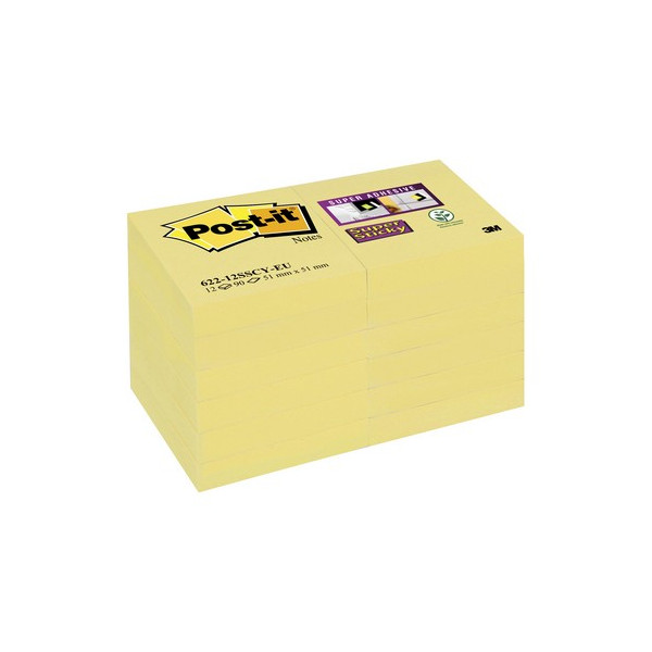 Notas adhesivas 51x51mm. color amarillo canario pa Notas adhesivas 51x51mm. color amarillo canario pa