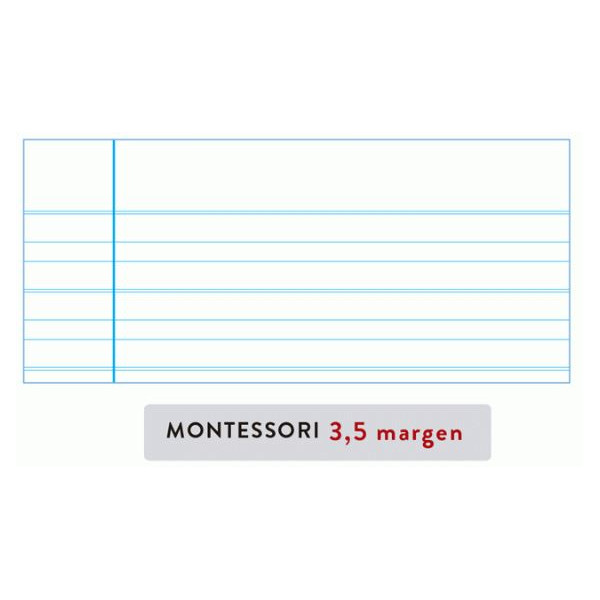 REC. FULLS DIN-A4 MONTESSORI 3,5mm MARGE 500f. 4 TALADROS REC. FULLS DIN-A4 MONTESSORI 3,5mm MARGE 500f. 4 TALADROS