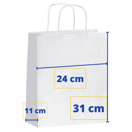 BOSSA PAPER 24x11x31 KRAFT BLANC (50u.) APL101649