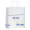 BOSSA PAPER 24x11x31 KRAFT BLANC (50u.) APL101649