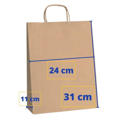 BOSSA PAPER 24x11x31 KRAFT MARRO (50u.) APL101645