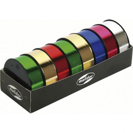 CINTA REGAL 25mm x 10m METAL ASSORT. (8u.)