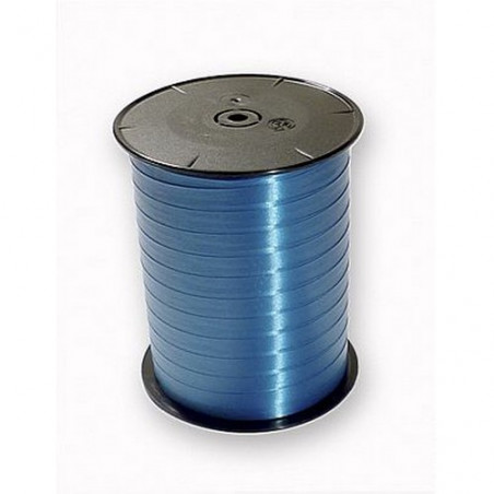 Cinta Regalo Bobina lisa 500mx7mm. azul Francia