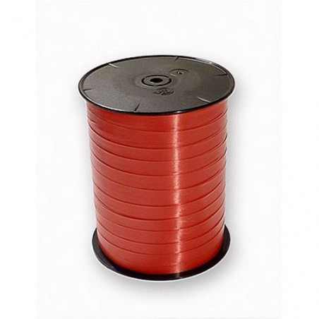 Cinta Regalo Bobina lisa 500mx7mm. rojo