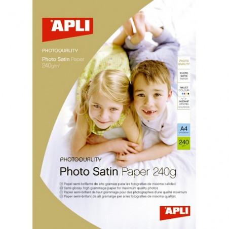 PAPER INK A4 FOTO SATIN 240 gr. (25u)