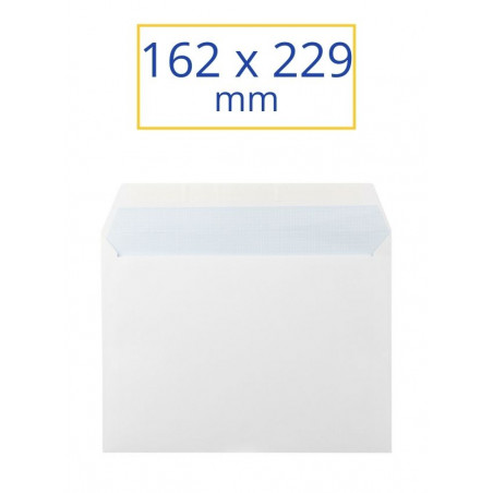 SOBRE BLANC ADH.162x229 4º JUST (100u)                     (ABO)