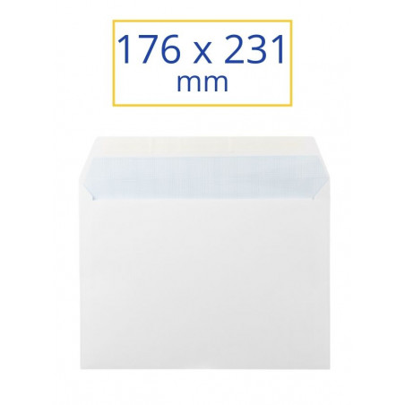 SOBRE BLANC ADH.176x231 4º (100u)