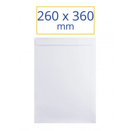 SOBRE BLANC ADH.260x360 FOLI ECOLOGIC (100u)