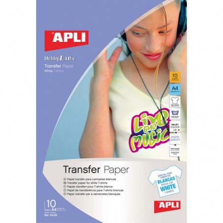 PAPER INK A4 SAMARRETES BLANQUES (APL04128)(10f)