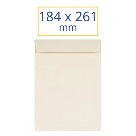 BOSSA BLANCA 184x261 VERJURADO CREMA 1/4 PROL (100u)       (ABO)