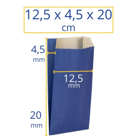 Sobres kraft 12,5x4,5x20cm azul 250u Apli