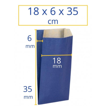 Sobres kraft 18x6x35cm azul 250u Apli