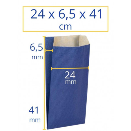 Sobres kraft 24x6,5x41cm azul 250u Apli