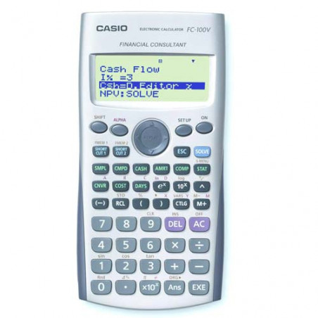 CALC. FINANCERA 072X130 10D CASIO FC100V