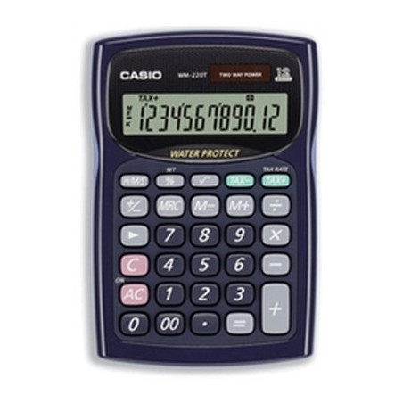 CALC. SOBRE T. 100X150 12D WATER CASIO WM220T