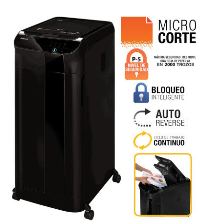 Destructora corte en partículas de 4x35mm 8Cd Fellowes