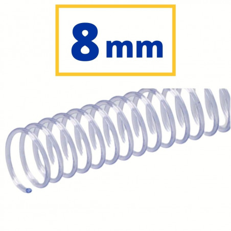 CANUTO ESPIRAL PLASTIC (4:1 08mm 060f) TRANSPARENT