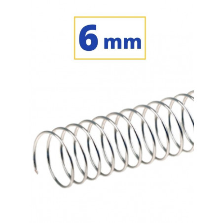 CANUTO ESPIRAL METALIC (5:1 06 mm 30 FULLS) PLATA