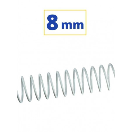 CANUTO ESPIRAL METALIC (5:1 08 mm 45 FULLS) BLANC