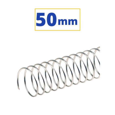 CANUTO ESPIRAL METALIC (5:1 50 mm 450 FULLS) PLATA
