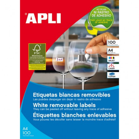 ETIQUETES A4 (0380x0212) (100f/65ef) APL03052 R