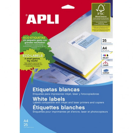 ETIQUETES A4 (2100x2970) (025f/01ef) APL01215