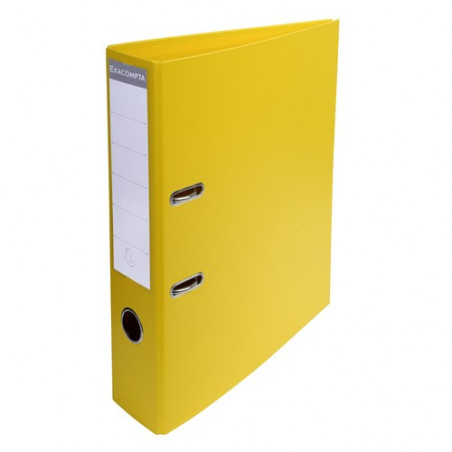 Archivador A4 70mm Pvc PremTouch amarillo colores vivos Exacompt