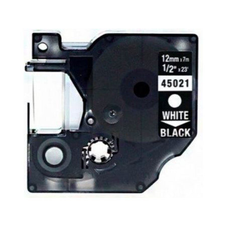 CINTA C DYMO D1 12MM BLANC/NEGRE DYM45021/S0720610