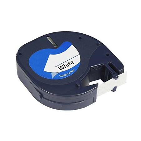 CINTA C DYMO TAG PLA. NEGRE/BLANC 12mm DYM91201